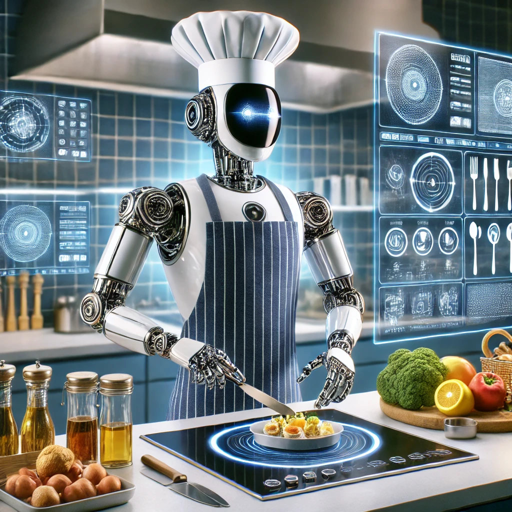 AI picture - making food